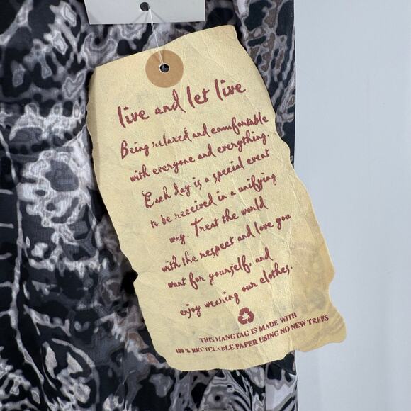 ONE WORLD Unity Tunic Top Size Extra Small NWT Slinky Material Boho Lagenlook - Picture 5 of 13